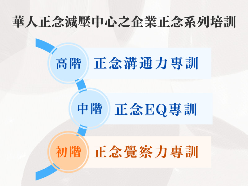 華人正念減壓中心有理念、有層次、有方法的企業正念培訓